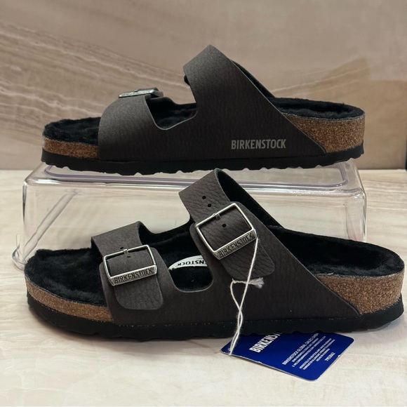 Birkenstock Arizona Shearling Sandal - Women's NWT 36W4 - Picture 3 of 5